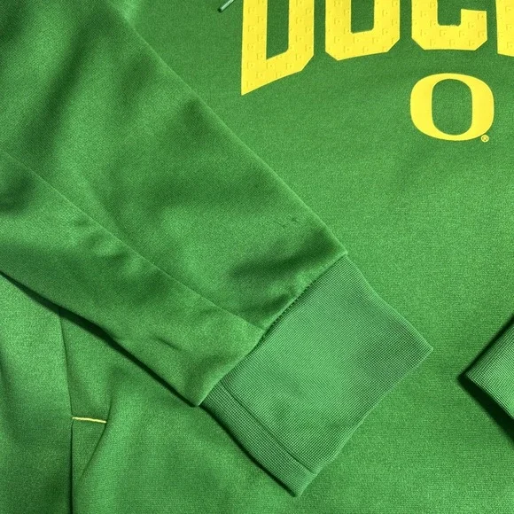 Nike Oregon Ducks Logo Hoodie Mens Large Football Therma-Fit Sweatshirt Pullover - Picture 2 of 10